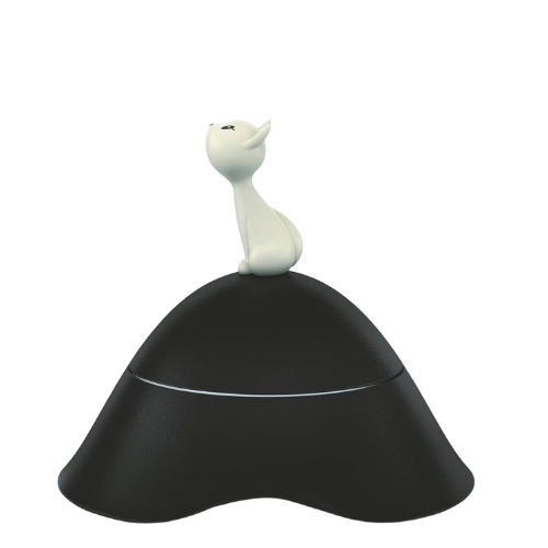 Alessi Mio Cat Bowl Black Main01