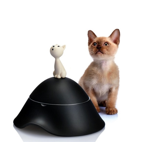 Alessi Mio Cat Bowl Black Main03