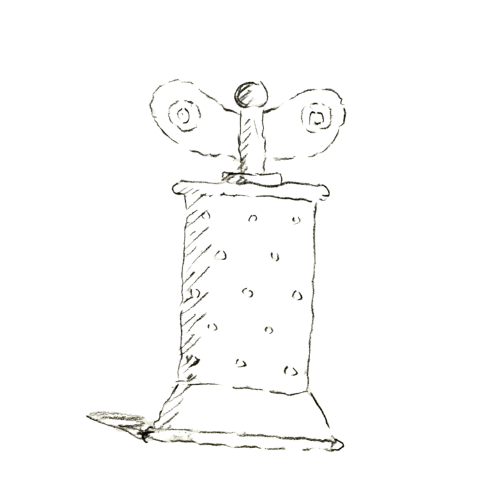 Alessi 9098 Peppermill Drawing Michael Graves