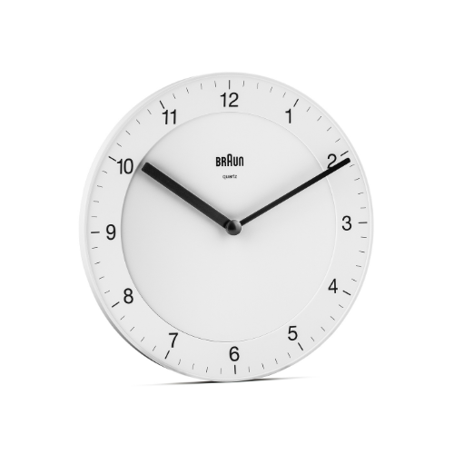 Braun | BC06W Classic Analogue Wall Clock in White Main02