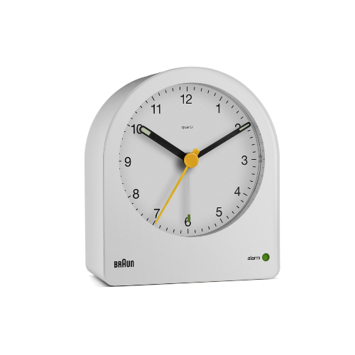 Braun BC22W Analogue Alarm Clock White Main02