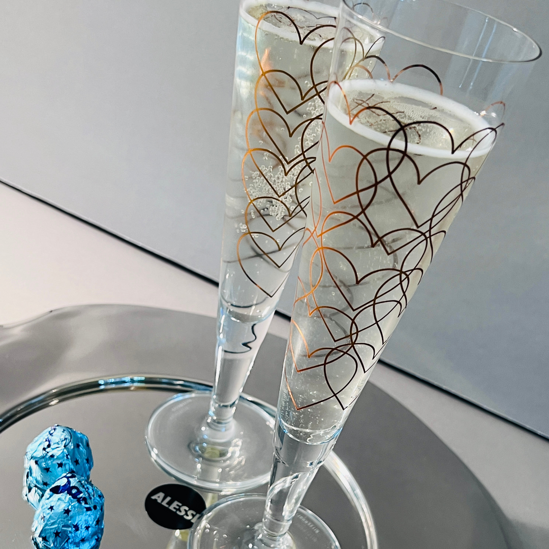 Oggetti Made Hearts Gift Hamper Champagne Flutes Ritzenhoff Rurick Mahlberg