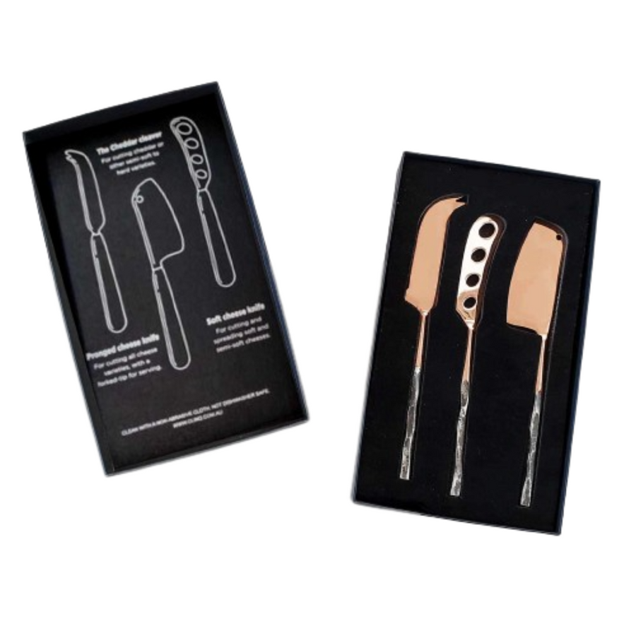 Clinq Copper Cheese Knife Set Main002