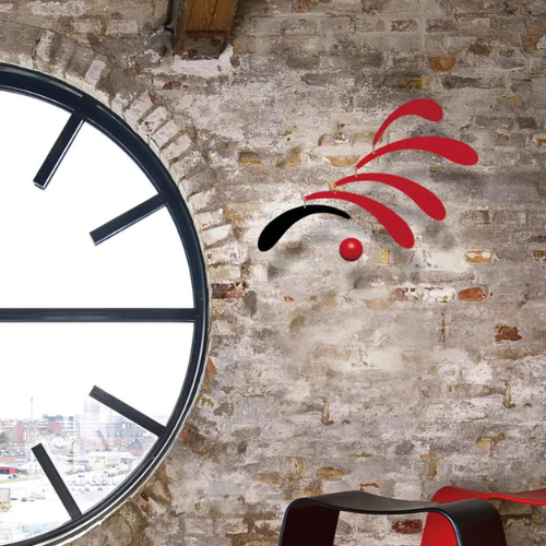 Flensted Flowing Rhythm Mobile in Red and Black Life02
