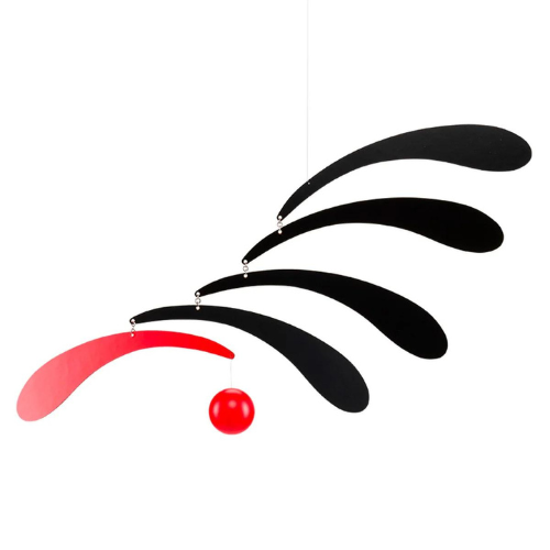 Flensted Flowing Rhythm Mobile in Red and Black Main01