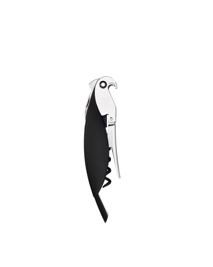ALESSI Parrot Sommelier Corkscrew Black Mendini Main01