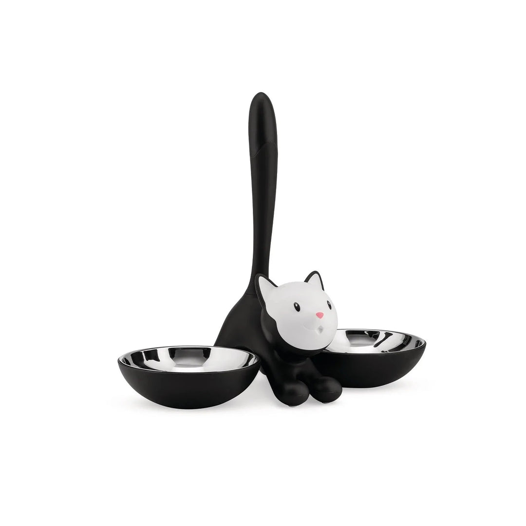 Alessi Pets Tigrito Cat Bowl in Black MAIN02 Miriam Mirri