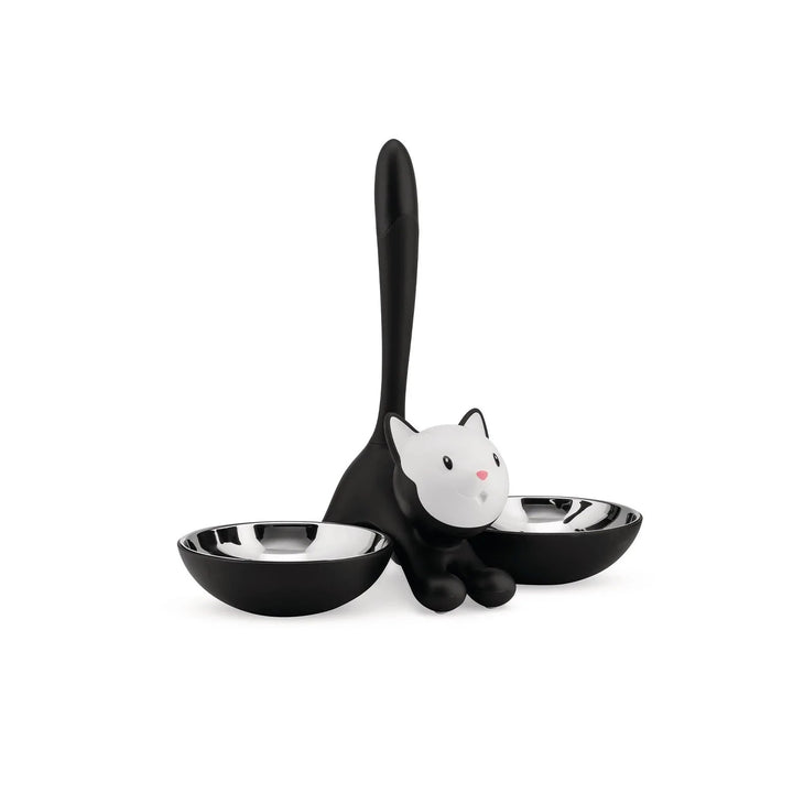 Alessi Pets Tigrito Cat Bowl in Black MAIN02 Miriam Mirri