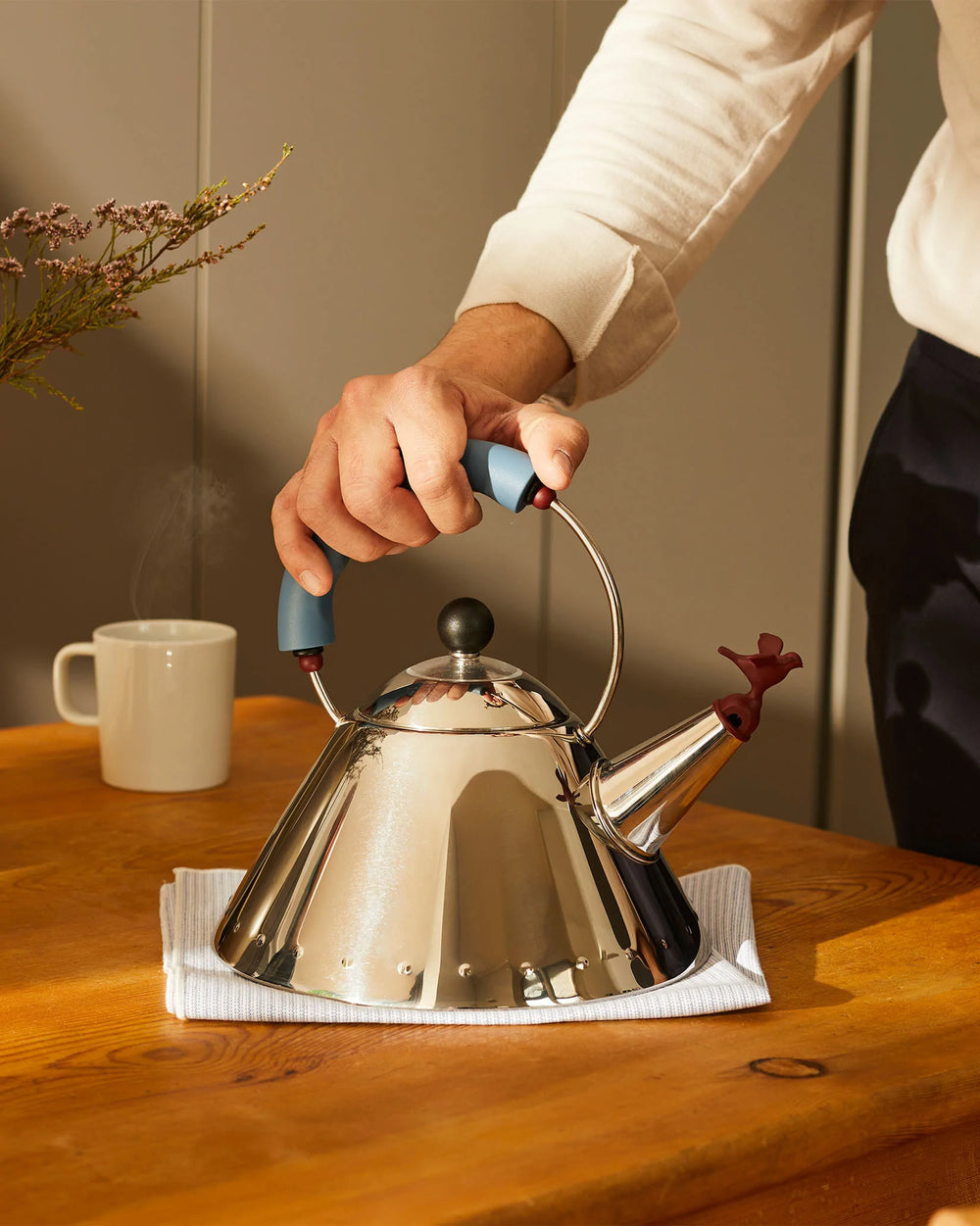 Alessi Michael Graves Bird Whistle Kettle 9093 life01 - The Gift & Co Australia