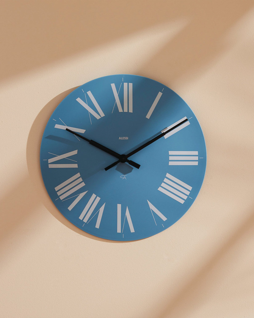 Alessi Firenze Wall Clock in Blue 12 AZ Life01