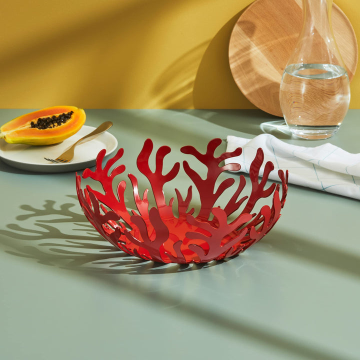 Alessi Mediterraneo Fruit Bowl Red Lifestyle01