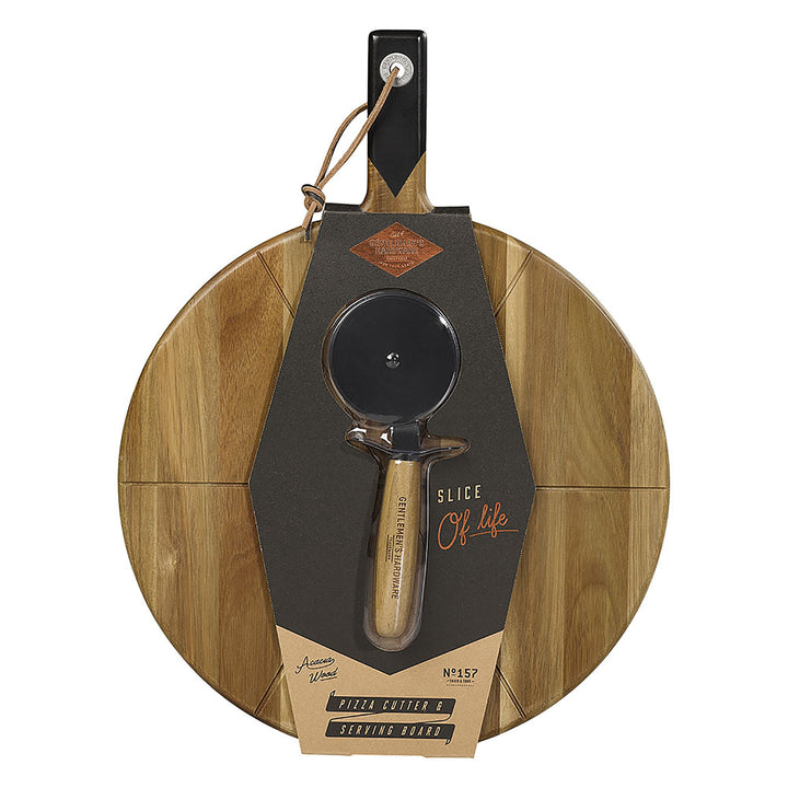 GENTLEMANS HARDWARE Pizza Cutter & Board Main1