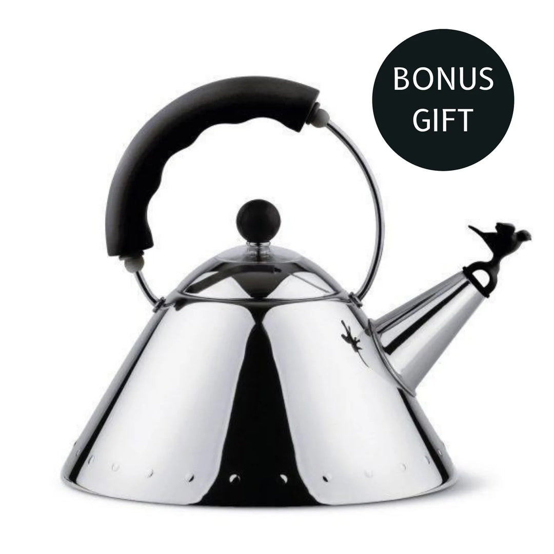 Alessi | 9093 Bird Kettle with Black Handle