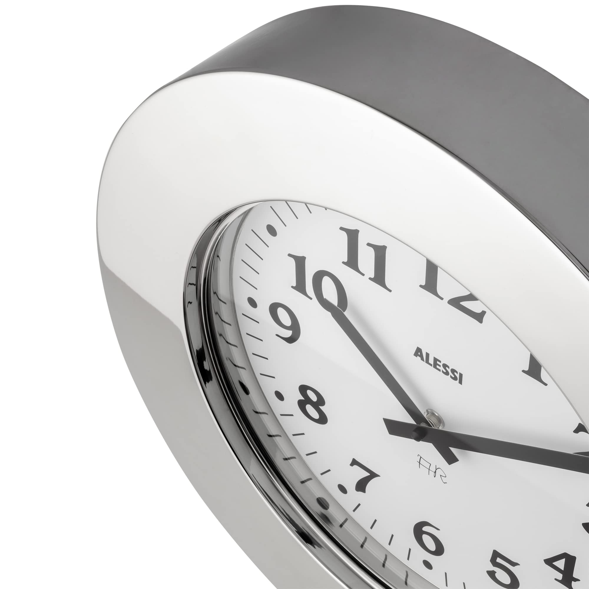 Alessi Momento Wall Clock in Silver by Rossi – The Gift & Co