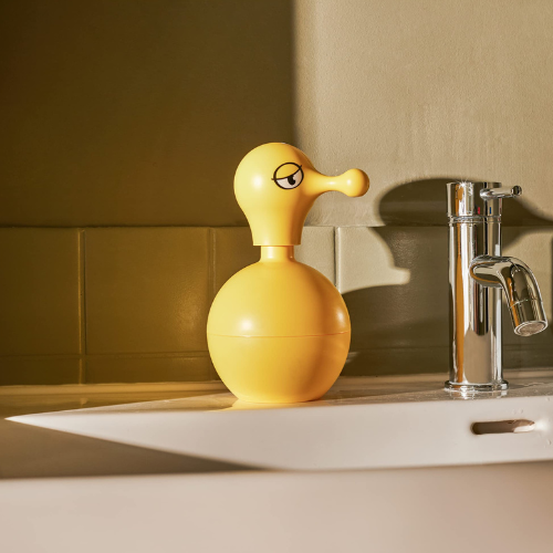 Alessi Mr Cold Liquid Soap Dispenser Yellow Life01
