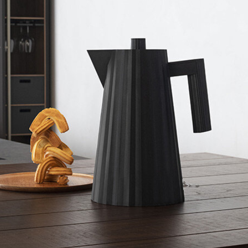Alessi Plisse Electric Kettle Black Hero66