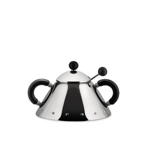 Alessi Graves 9097 B Sugar Bowl and Spoon in Black Main01