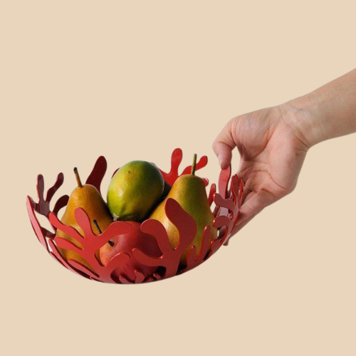 Alessi Mediterraneo Fruit Holder Red Life01
