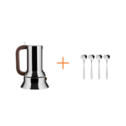 Alessi_Sets_9090_Espresso_Coffee_Maker_and_Moka_Spoons_Main01