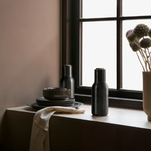 Audo Copenhagen Bottle Grinders for Salt &amp; Pepper in Bronzed Brass Life04