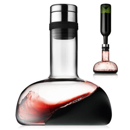 Audo Copenhagen Menu Design Wine Breather Carafe Silver Main02
