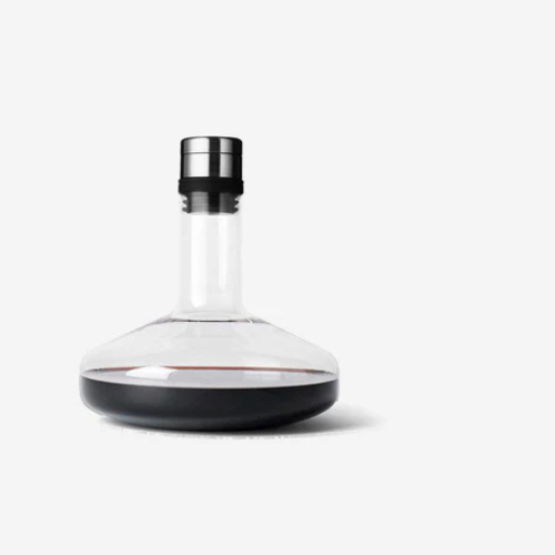 Audo Copenhagen | Wine Breather Carafe Deluxe Clear with Silver Lid