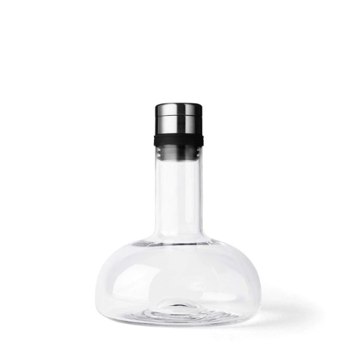 Audo Copenhagen | Wine Breather Carafe Clear with Silver Lid