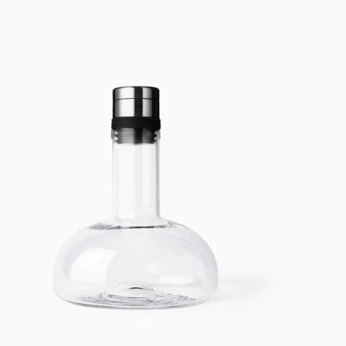 Audo Copenhagen | Wine Breather Carafe Clear with Silver Lid