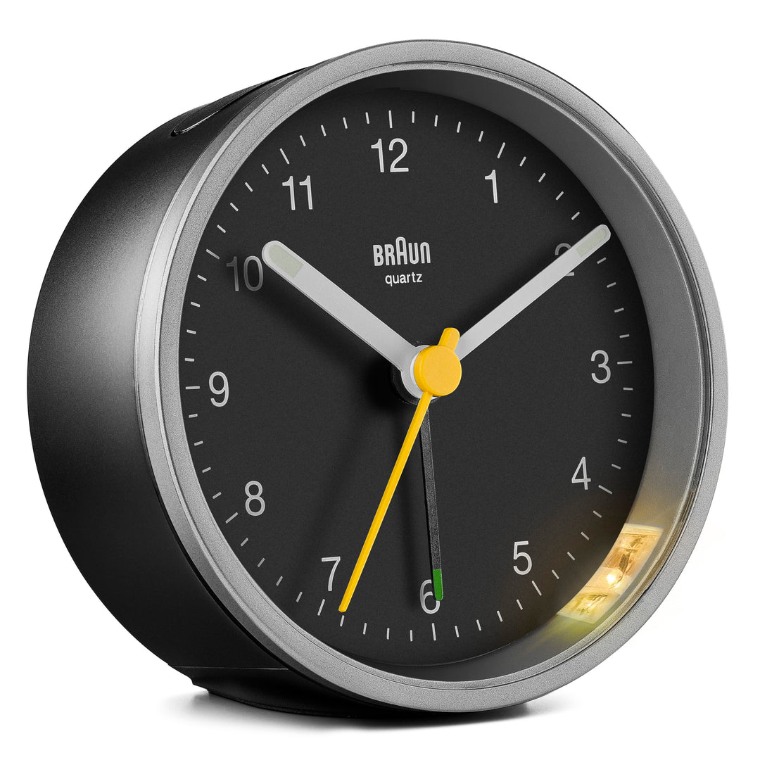 Braun Alarm Clock Black Silver BC12SB Main03