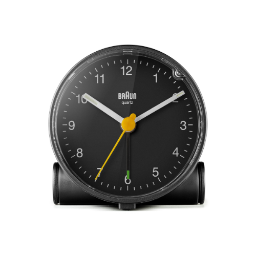 Braun BC01B Classic Analogue Alarm Clock in Black Main01