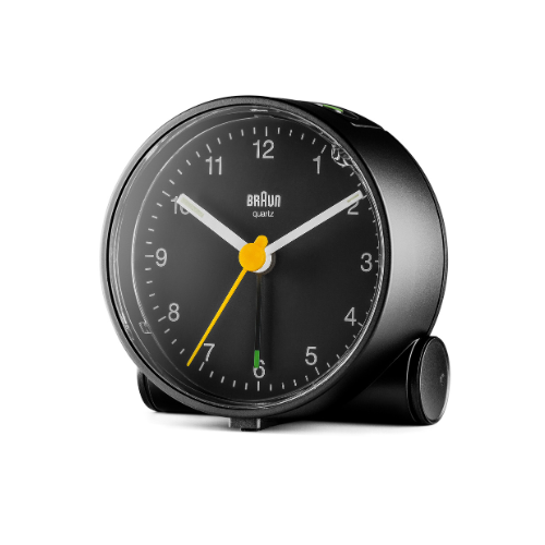 Braun BC01B Classic Analogue Alarm Clock in Black Main04