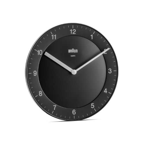 Braun | BC06B Classic Analogue Wall Clock in Black Main02