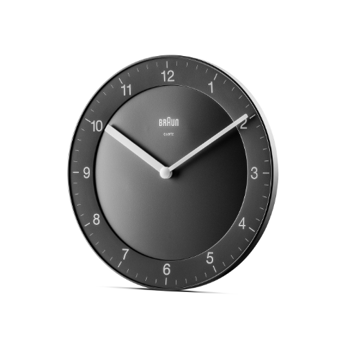 Braun | BC06B Classic Analogue Wall Clock in Black Main03