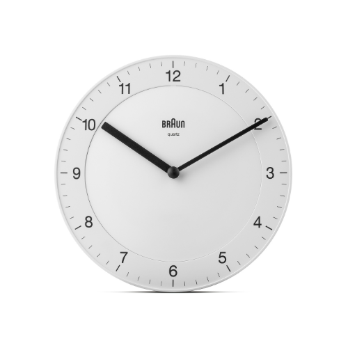 Braun | BC06W Classic Analogue Wall Clock in White Main01