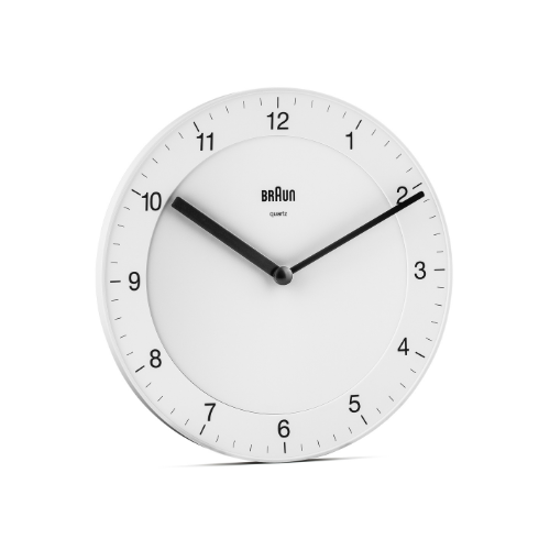 Braun | BC06W Classic Analogue Wall Clock in White Main02
