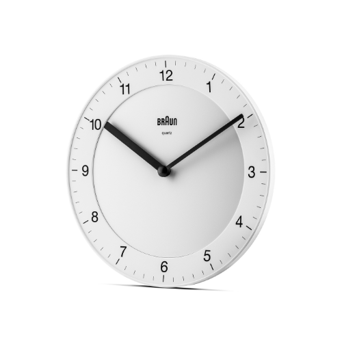 Braun | BC06W Classic Analogue Wall Clock in White Main03