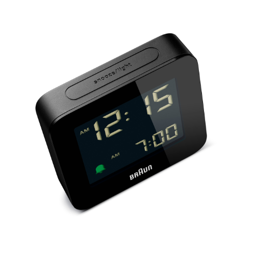 Braun BC09B Digital Alarm Clock in Black Main04