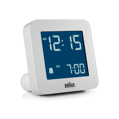 Braun BC09W Digital Alarm Clock in White Main02