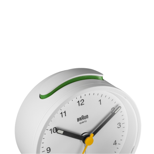 Braun BC12W Classic Analogue Alarm Clock White Main05