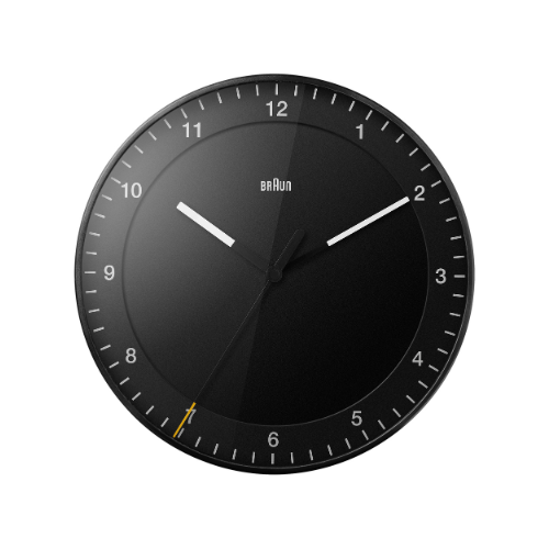 Braun BC17B Classic Large Analogue Wall Clock in Black Main01