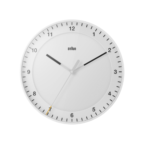 Braun BC17W Classic Large Analogue Wall Clock in White Main01