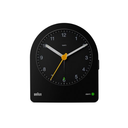 Braun BC22B Analogue Alarm Clock Black Main01
