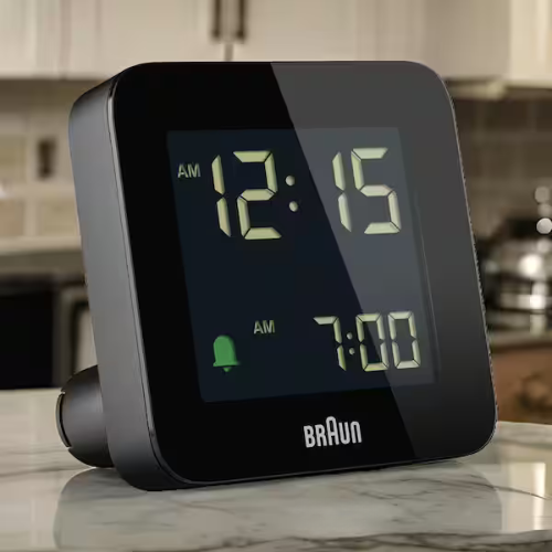Braun BC09W Digital Alarm Clock in White Life55