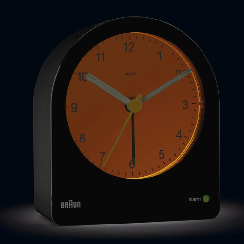 Braun BC22B Analogue Alarm Clock Black Life099