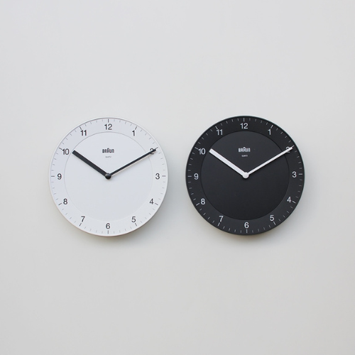 Braun Wall Clock Black White BC01 Life099