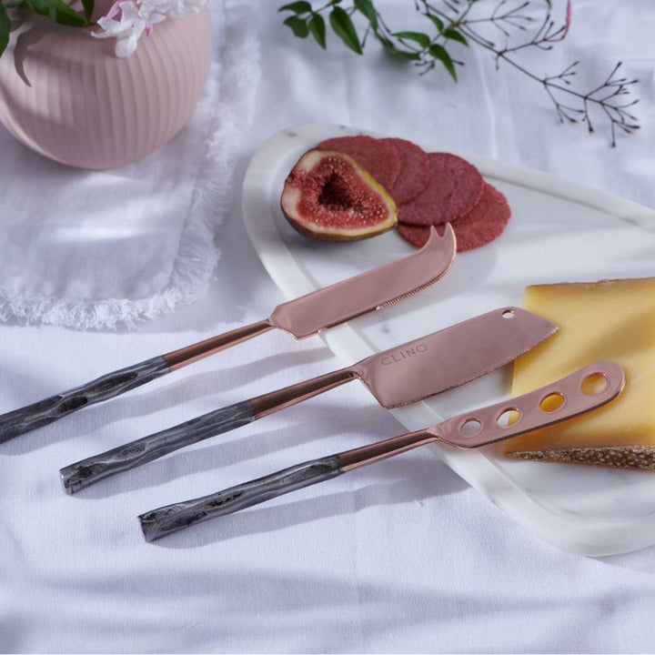 Clinq Copper Cheese Knife Set life001 New