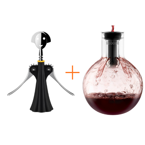 Eva Solo Wine Decanter +Alessi Anna G Corkscrew Bundle Main01