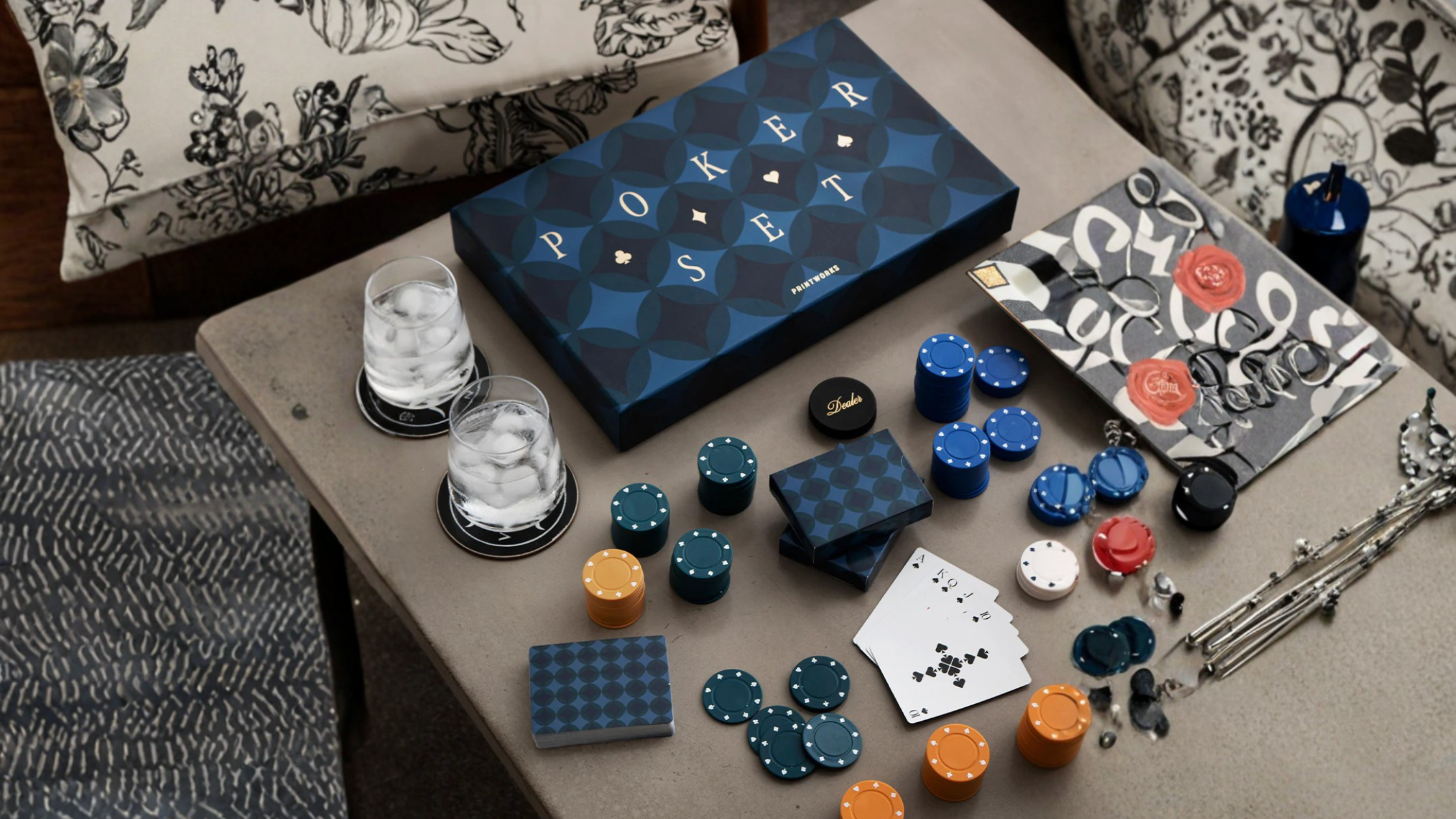 Fathers Day Banner Printworks Poker Set