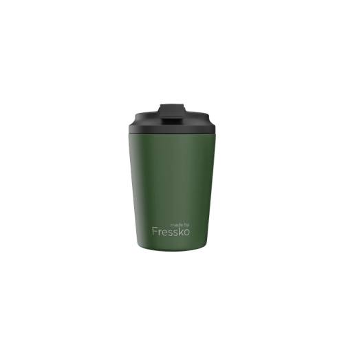 Fressko Bino 8oz Reusable Ceramic Lined Coffee Cup in Khaki Main01