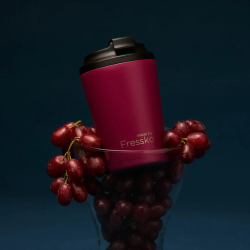 Fressko Camino 12oz Reusable Ceramic Lined Coffee Cup in Pinot Life01